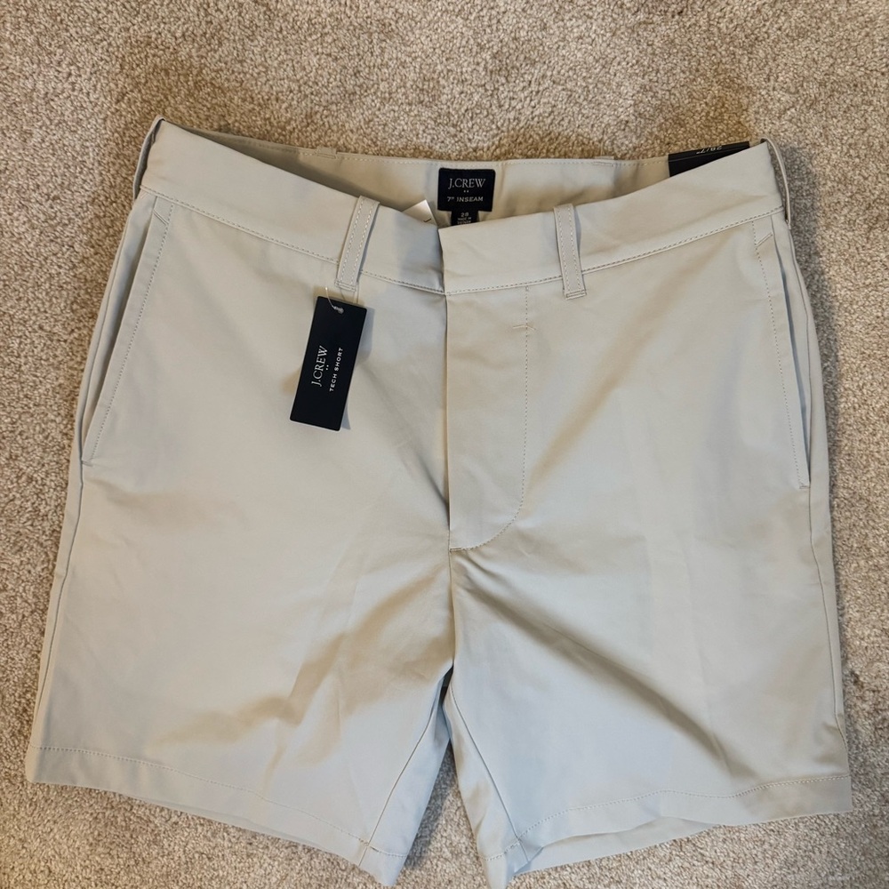 J. Crew Men's Light Gray Flat Front Shorts
